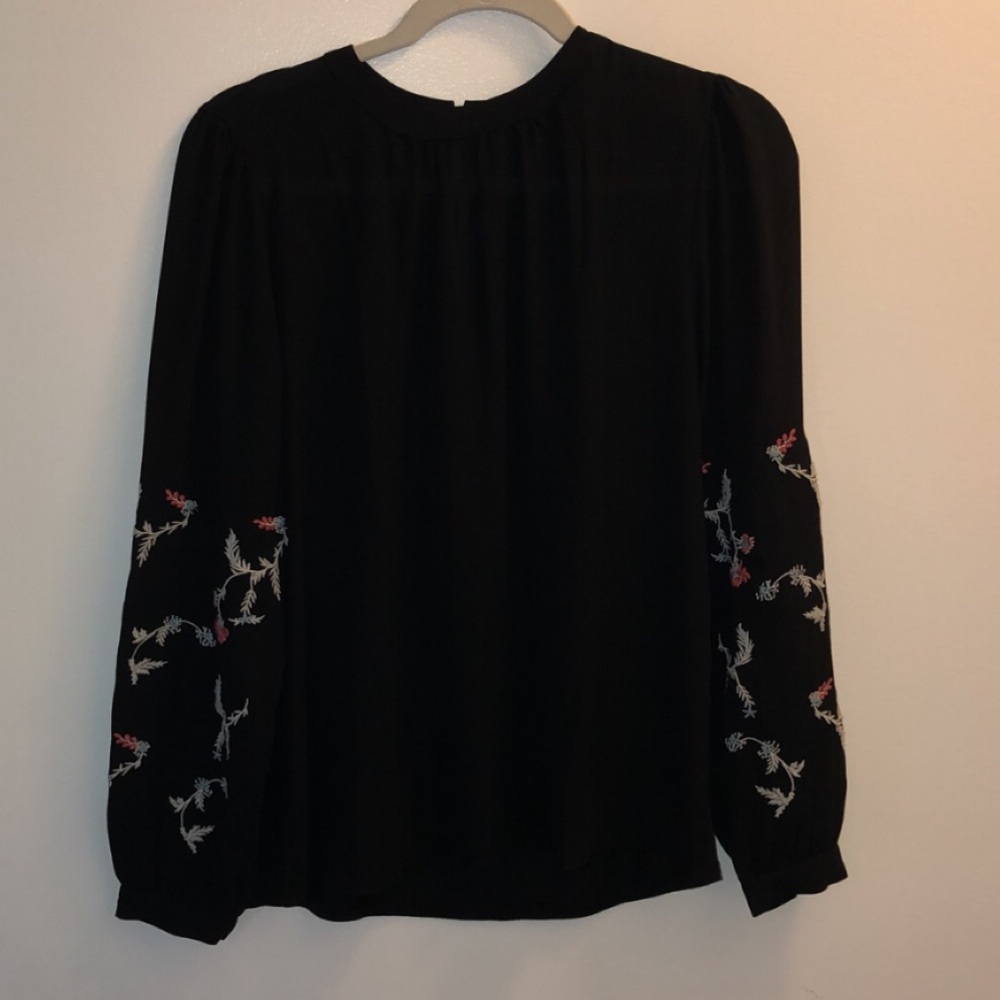 NWOT Loft Embroidered Long Sleeve